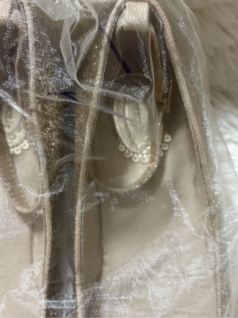 Glitter Pointed Toe Flats with Embellishment - Gold - Picture 11 of 14